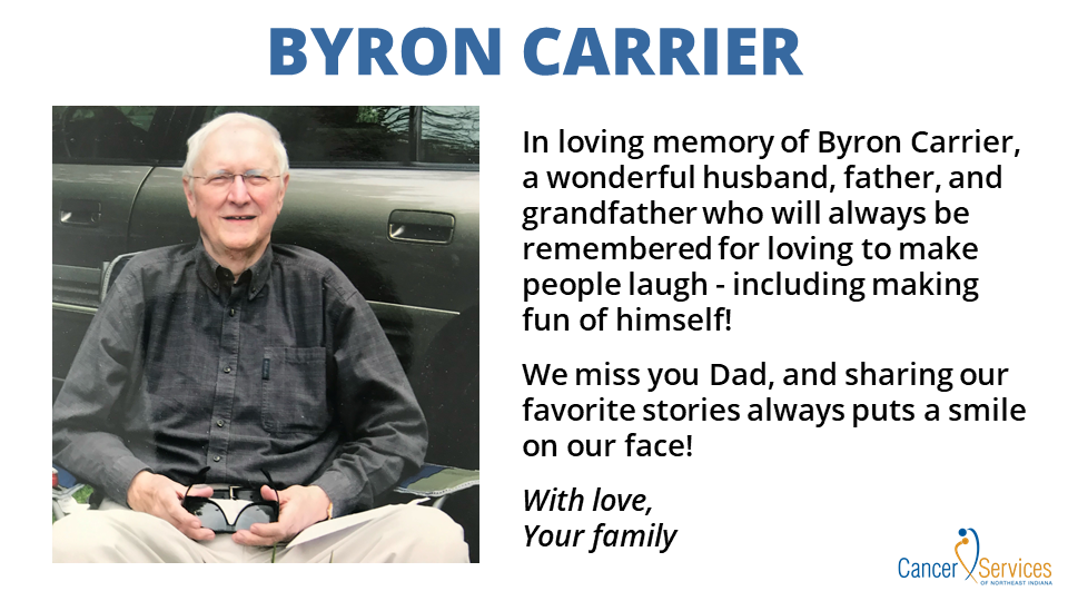 In memory of Byron Carrier
